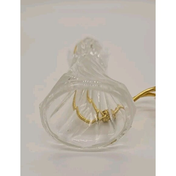 Mikasa Crystal Christmas Angel with Horn in Box Germany Christmas Ornament - Picture 7 of 7